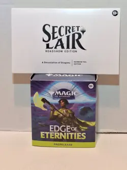 2025 SDCC EXC MTG:SECRET LAIR:DEVISTATION OF DRAGONS FOIL+EDGE OF ETERNITIES LOT - Image 1