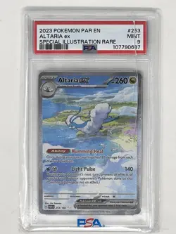 2023 POKEMON PAR EN-PARADOX RIFT SPECIAL ILLUSTRATION RARE #253 ALTARIA EX PSA 9 - Image 1