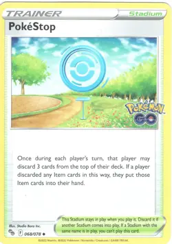 PokeStop - Pokemon GO 068/078 - Uncommon - NM Pokemon TCG - Image 1