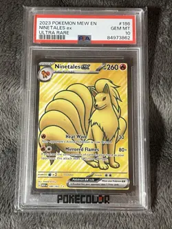2023 Pokemon SV 151 Ultra Rare EN Ninetales ex #186/165 PSA 10 GEM MINT 💎 - Image 1