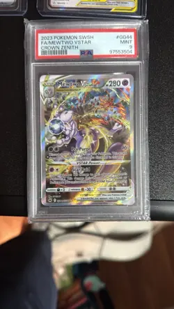 Mewtwo VSTAR GG44/GG70 Crown Zenith: Galarian Gallery Holo PSA 9 | Pokemon - Image 1