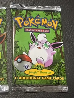 UNGRADED POKEMON JUNGLE 1ST FIRST EDITION BOOSTER PACK ART SET Sealed Complete - Image 4