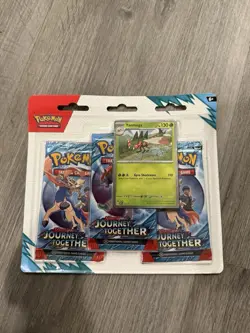 Pokemon Journey Together 3 Pack Blister (Yanmega) Factory Sealed - Image 1
