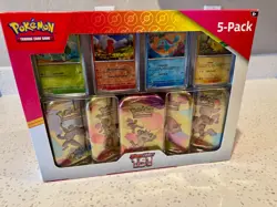 Pokemon Scarlet & Violet - 151 - 5-Pack - Mini Tins w/ 4 Promos - Costco Bundle - Image 2
