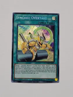 Yugioh Synchro Overtake DAMA-EN067 Secret Rare 1st Edition - Image 1