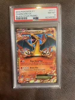 Pokemon 2014 XY Black Star Promo #XY17 Charizard EX PSA 8 - Image 1