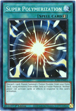 Yugioh! Super Polymerization RA03-EN053 - Prismatic Collector's Rare (PCR) NM/M - Image 1