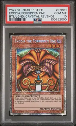 Yugioh - PSA 10 - Exodia The Forbidden One - Starlight Rare - BLCR-EN101 - MINT - Image 1