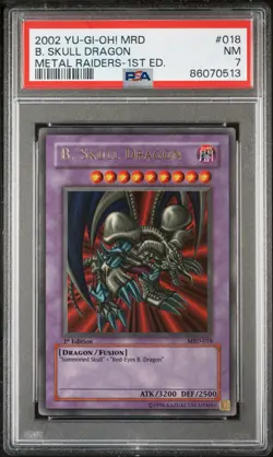 Yugioh - PSA 7 - B. Skull Dragon - MRD-018 - 1st Edition - Image 1