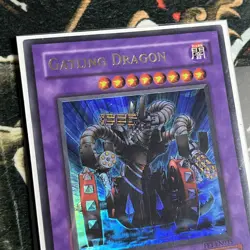 Gatling Dragon FET-EN035 Ultra Rare 1st Ed 2005 Holo LP GX Classic YUGIOH - Image 2