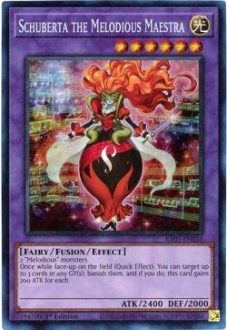 Yugioh! Schuberta the Melodious Maestra RA03-EN034 Prismatic Collector's Rare - Image 1