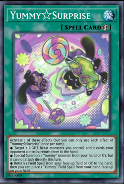 Yugioh! - Yummy Surprise - JUSH-EN025 - Super Rare - 1'st Ed. NM - Image 1