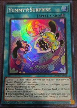 Yugioh! - Yummy Surprise - JUSH-EN025 - Super Rare - 1'st Ed. NM - Image 2