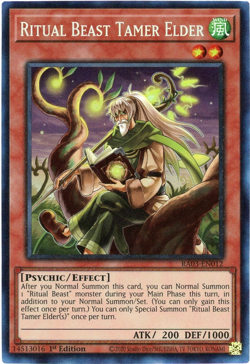 Yugioh! Ritual Beast Tamer Elder RA03-EN012 Prismatic Collector's Rare PCR NM/M - Image 1