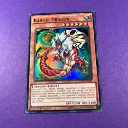 Kabuki Dragon Super Rare 1st Edition WSUP-EN049 Yugioh Trading Card TCG - Image 2