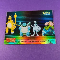 Topps Round One Equals Defeat 26 Mewtwo Strikes Back Pokemon Card Trading - Image 2