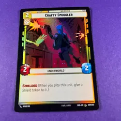 Star Wars Unlimited Foil Card SOR207 Crafty Smuggler Trading Card TCG - Image 1