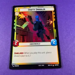 Star Wars Unlimited Foil Card SOR207 Crafty Smuggler Trading Card TCG - Image 2