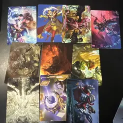 Magic The Gathering Final Fantasy Art Series 18 Card Lot NM. 4 gold-signed - Image 2