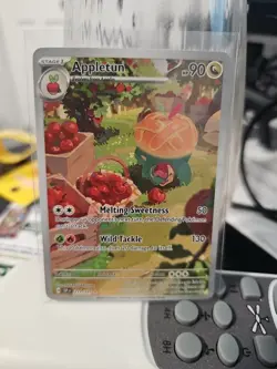 Pokemon TCG Appletun 211/191 Surging Sparks Full Art Holo Card Illustration Rare - Image 1