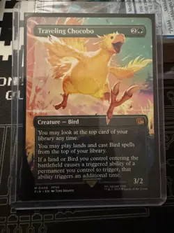 Final Fantasy Traveling Chocobo Borderless Regular Card #406. - Image 1