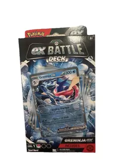 Nintendo Pokemon TCG Greninja ex Battle Deck Factory Sealed Box 60 Card Deck - Image 2