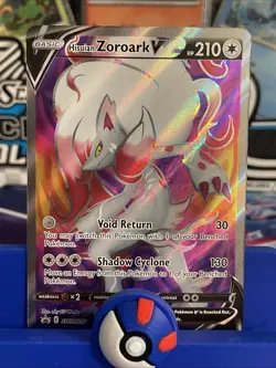 Pokemon Sword & Shield Promo Card SWSH297 Hisuian Zoroark V - NM - Image 1