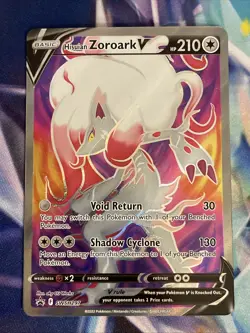 Pokemon Sword & Shield Promo Card SWSH297 Hisuian Zoroark V - NM - Image 2