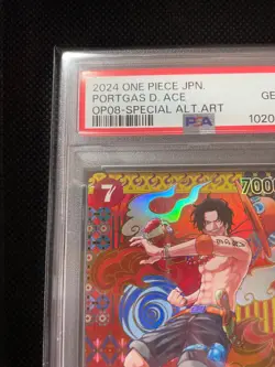 PSA 10 Portgas D Ace SP OP02-013 Special Alternate Art ONE PIECE CARD Japanese - Image 2
