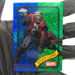 Marvel Card Star Lord 104 Blue Green Shimmer /199 Topps Chrome 2025 [NM] - Image 2