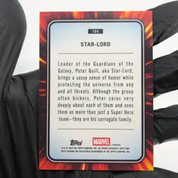 Marvel Card Star Lord 104 Blue Green Shimmer /199 Topps Chrome 2025 [NM] - Image 3