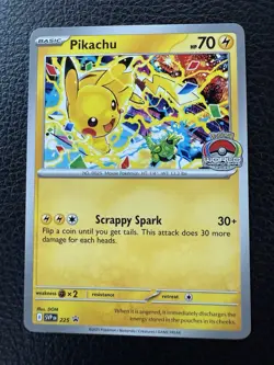 Pikachu -SVP EN 225 - Promo 2025 World Championships Pokemon Card Worlds - Image 1