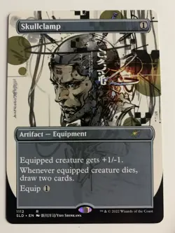 Japanese Skullclamp (Borderless 1112) - Near Mint MTG Secret Lair - Image 1