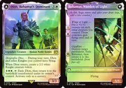 MTG FINAL FANTASY BAHAMUT WARDEN OF LIGHT DION DOMINANT (FOIL) R 16 FIN TCG - Image 1