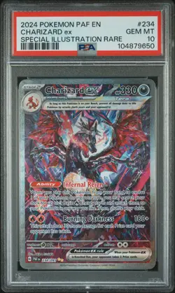 Pokemon Charizard ex #234/091 Paldean Fates Special Illustration Rare PSA 10 - Image 1