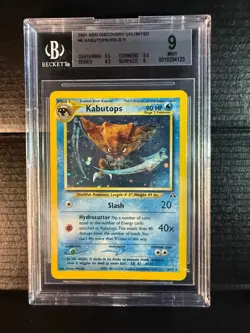 Kabutops Pokemon Neo Discovery #6 Holo BGS 9 - Image 1