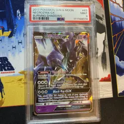 2017 POKEMON SUN MOON NECROZMA GX MINT PSA 9 BURNING SHADOWS - Image 1