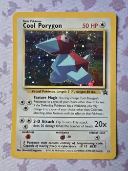 Cool Porygon 15/53 Wotc Black Star Promo Holo Pokemon - Image 1
