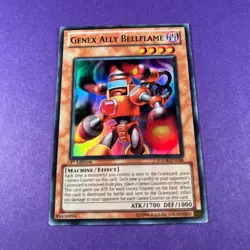 HA04-EN038 Genex Ally Bellflame Super Rare 1st Edition Yugioh Card - Image 1