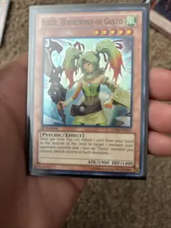 YUGIOH! 1-REEZE, WHIRLWIND OF GUSTO-SUPER RARE-1ST EDITION-HA06-EN012 - Image 1