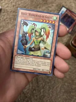 YUGIOH! 1-REEZE, WHIRLWIND OF GUSTO-SUPER RARE-1ST EDITION-HA06-EN012 - Image 2