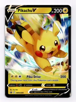 Pikachu V SWSH285 NM Holofoil Promo Rare Pokemon Card - Image 1