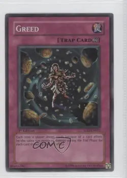 Greed 1st Ed. YuGiOh Soul of the Duelist #SOD-EN055 2004 3f3 - Image 1