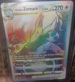 Pokemon TCG Hisuian Zoroark VSTAR Sw&S Lost Origin & Rainbow Rare 2 Card Lot NM - Image 3