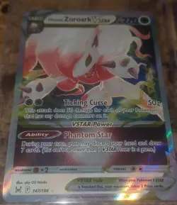 Pokemon TCG Hisuian Zoroark VSTAR Sw&S Lost Origin & Rainbow Rare 2 Card Lot NM - Image 4