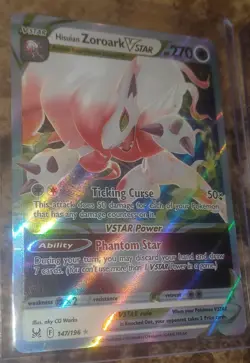 Pokemon TCG Hisuian Zoroark VSTAR Sw&S Lost Origin & Rainbow Rare 2 Card Lot NM - Image 5