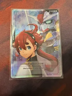 Bandai Gundam Card Game Suletta Mercury Resource Promo Card Foil Gen Con 2025 NM - Image 1