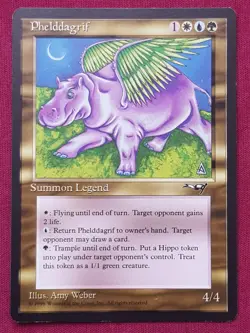 Magic The Gathering ALLIANCES PHELDDAGRIF blue/green/white card MTG - Image 1