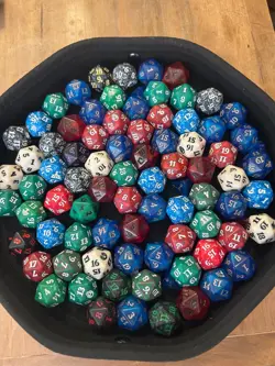 Mixed lot of 25 MTG Spindown Dice Life 20 sided Pre-release/Bundle -Mixed - Image 1