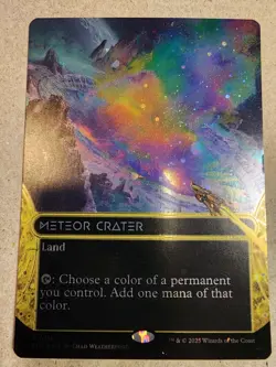 Meteor Crater - #116 (Borderless) (Galaxy Foil) Edge of Eternities - Mtg - Image 1
